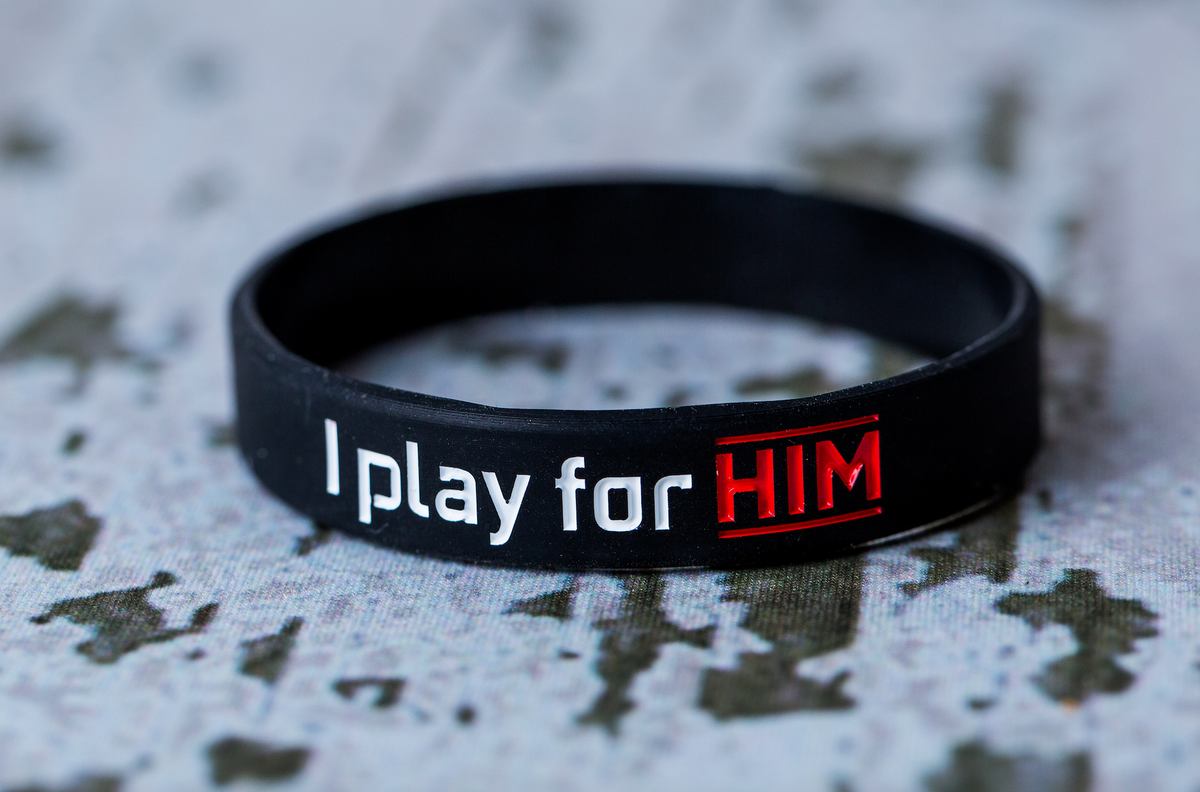 I play for Him Wristband